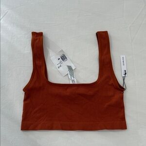 NWT Rust Sleeveless Crop Top